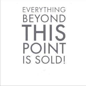 Everything beyond this has been sold!